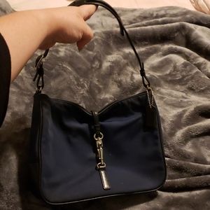 Navy Blue Coach Purse